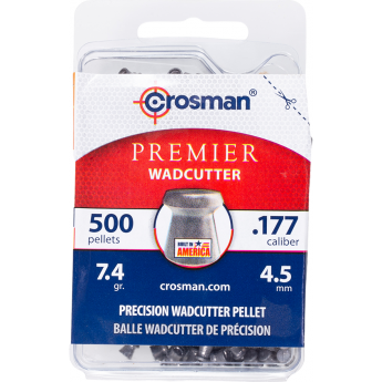 Пуля пневматическая CROSMAN WADCUTTER 4,5мм, 7,4гр (500 шт.)